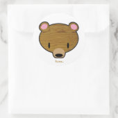 Deep bossen Kuma Ronde Sticker (Tas)