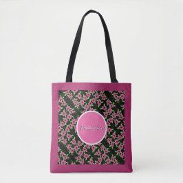 Deep Bourgogne Patroon Tote Bag