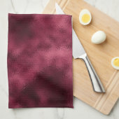 Deep Bourgondië Red Christmas Theedoek (Quarter Fold)