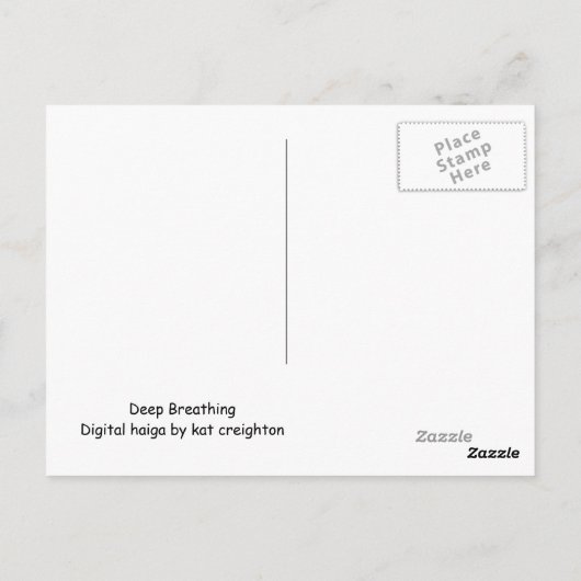 Deep Breading Briefkaart (Achterkant)