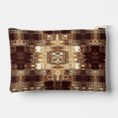 Deep Brown Abstracte Accessoiretas Etui (Achterkant)