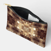 Deep Brown Abstracte Accessoiretas Etui (Open)