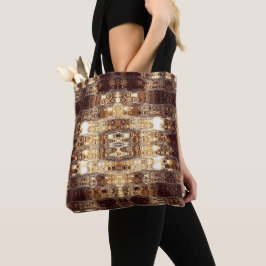Deep Brown Abstracte Canvas tas