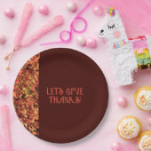 Deep Brown Family Gathering Happy Bedankt geven Papieren Bordje (Feest)