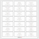 Deep Brown Font Wedding Guest Adresetiketten Sticker<br><div class="desc">Deze bruine adresetiketten van de doopvontbruiloft zijn perfect voor uw moderne,  elegante,  minimalistische bruiloft. Het ontwerp bevat een minimaal hedendaags lettertype dat vergezeld gaat van een formele kalligrafie. Houd het zoals is,  of verkies om het met uw eigen kunstwerk of foto's te personaliseren!</div>
