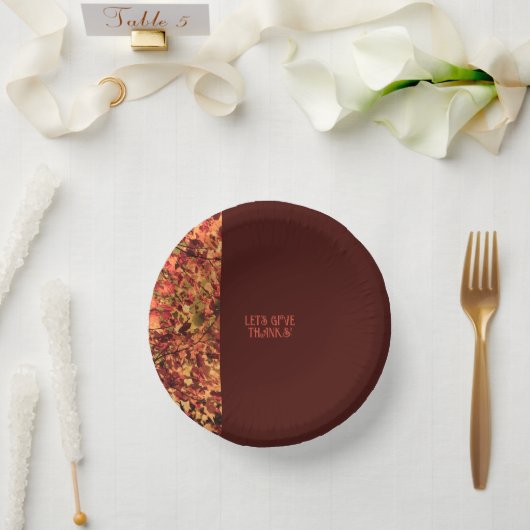 Deep Brown laat Happy Thanksgiving-Bedankt achter Papieren Kommen (Huwelijk)
