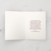 Deep Burgundy Classic Wedding Foil Thank You Card Folie Wenskaart (Binnenlaag)
