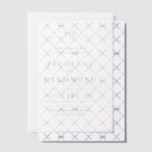 Deep Burgundy Classic Wedding Save the Date Vellum Uitnodigingen (Offset (Uitnodiging))