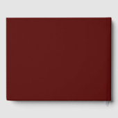 Deep Burgundy Formal Modern Classic Estate Wedding Gastenboek (Achterkant)