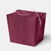 Deep Burgundy Grunge Bedankdoosjes (Achterkant)