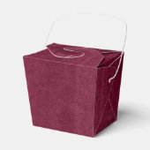 Deep Burgundy Grunge Bedankdoosjes (Voorkant Zijde)