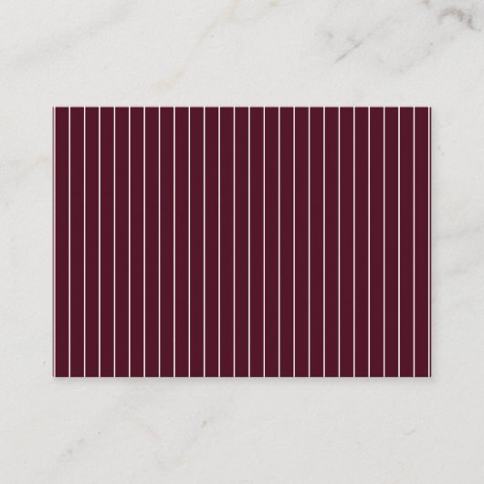 Deep Burgundy Ivory QR Code Only Wedding RSVP Card Informatiekaartje (Voorkant)