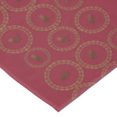 Deep Burgundy Red Birds Pattern Holiday Tablecloth Tafelkleed (Gekanteld)