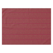 Deep Burgundy Red Heart Pattern Holiday Tablecloth Tafelkleed (Voorkant (Horizontaal))