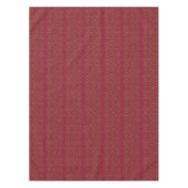 Deep Burgundy Red Heart Pattern Holiday Tablecloth Tafelkleed (Voorkant)