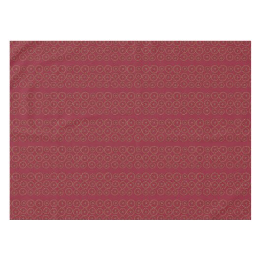 Deep Burgundy Red Leaf Pattern Holiday Tablecloth Tafelkleed (Voorkant (Horizontaal))