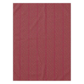Deep Burgundy Red Leaf Pattern Holiday Tablecloth Tafelkleed (Voorkant)