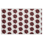 Deep Burgundy Red Waterverf Peony Stof (Fat Quarter)