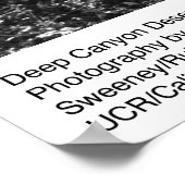 Deep Canyon Desert Research Station van Ansel Adam Poster (Hoek)