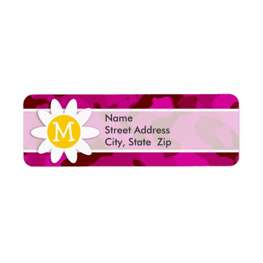 Deep Cerise Camo; Camouflage.gif Etiket (Voorkant)