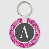 Deep Cerise Damask Sleutelhanger (Voorkant)