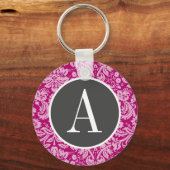 Deep Cerise Damask Sleutelhanger (Voorkant)