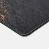 Deep Charcoal Slate and Gold Vein Desk Mat (Hoek)