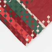 Deep Christmas Red Green Tartan Fleece Deken (Hoek)