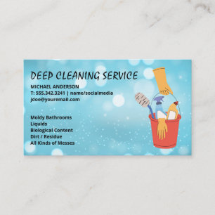 Deep Cleaning Maid Services Visitekaartje
