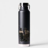 Deep Conversations Black Coffee (Minimalist Art  Waterfles (Voorkant)