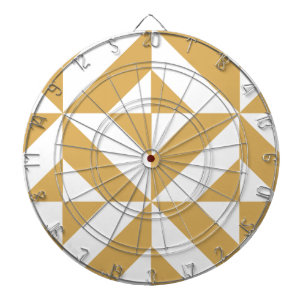 Deep Cool Gold Geometric Deco Cube Patroon Dartbord