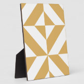 Deep Cool Gold Geometric Deco Cube Patroon Fotoplaat (Zijkant)