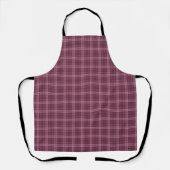 Deep Cranberry Red Tartan Plaid Schort (Voorkant)