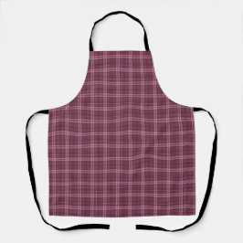 Deep Cranberry Red Tartan Plaid Schort