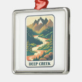 Deep Creek Idaho kleuren Metalen Ornament (Links)
