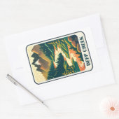 Deep Creek Idaho kleuren Rechthoekige Sticker (Envelop)