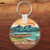 Deep Creek Lake Maryland Boating Vist Embleem Sleutelhanger (Voorkant)