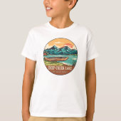 Deep Creek Lake Maryland Boating Vist Embleem T-shirt (Voorkant)