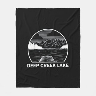 DEEP CREEK LAKE MARYLAND FLEECE DEKEN