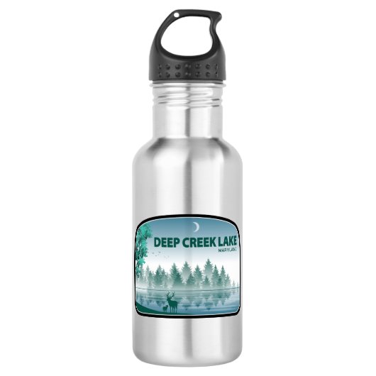 Deep Creek Lake Maryland Herten Waterfles (Voorkant)