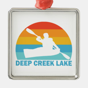 Deep Creek Lake Maryland Kayak Metalen Ornament