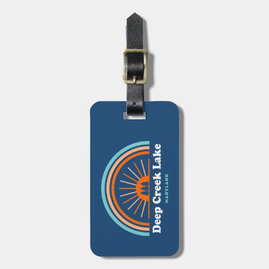 Deep Creek Lake Maryland Rainbow Bagagelabel (Voorkant verticaal)
