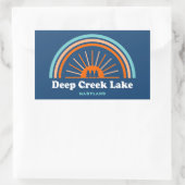 Deep Creek Lake Maryland Rainbow Rechthoekige Sticker (Tas)