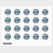 Deep Creek Lake Maryland Reflection Ronde Sticker (Vel)