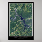 Deep Creek Lake Maryland Satellite Poster Map (Voorkant)