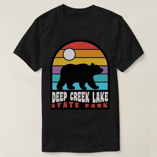 Deep Creek Lake State Park Maryland Beer Badge TSh T-shirt (Design voorkant)