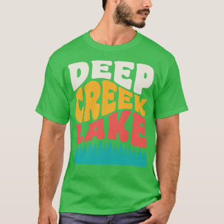Deep Creek Lake State Park Maryland  Typogr T-shirt