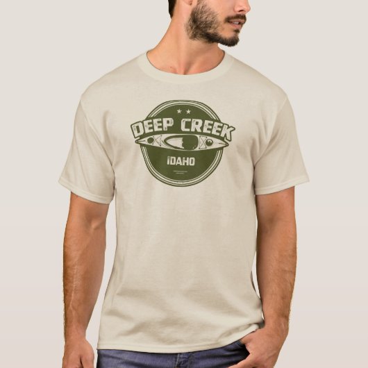 Deep Creek Wild and Schilderachtig River Idaho Kay T-shirt (Voorkant)
