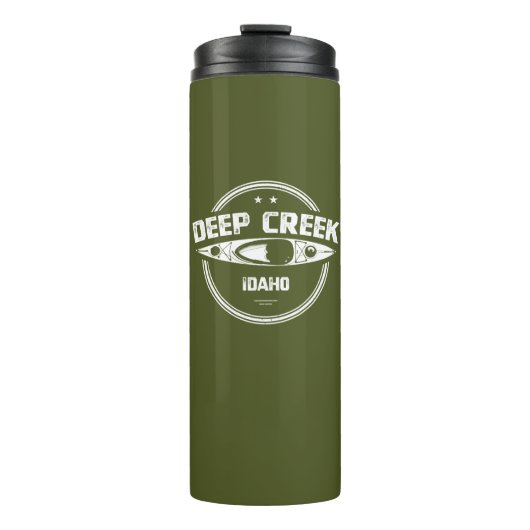 Deep Creek Wild and Schilderachtig River Idaho Kay Thermosbeker (Voorkant)