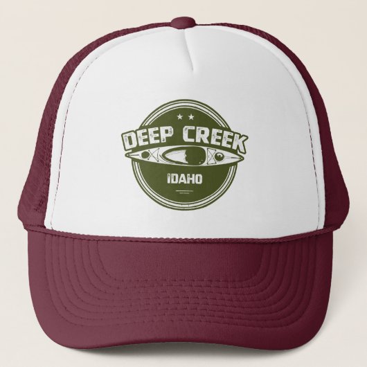 Deep Creek Wild and Schilderachtig River Idaho Kay Trucker Pet (Voorkant)